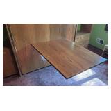 U - Vintage Murphy Bed Wall Unit with Built-In Lighting and Display Shelves