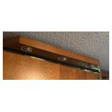 U - Vintage Murphy Bed Wall Unit with Built-In Lighting and Display Shelves