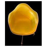 LL - Vintage Mid Century Herman Miller Yellow Shell Swivel Office Chair
