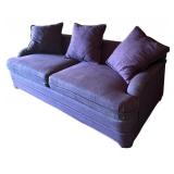 G - Purple Hide a Bed Sofa with 3 Pillows