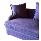 G - Purple Hide a Bed Sofa with 3 Pillows