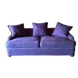 G - Purple Hide a Bed Sofa with 3 Pillows