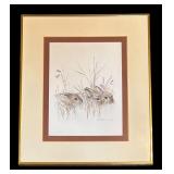 U - Mads Gerhard Framed Print of Hares