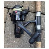 G - Set of 4 Fishing Rods and Reels Including Daiwa, Lew