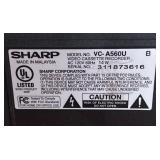 FR - Sharp VC-A560U 4-Head VHS VCR Video Cassette Recorder