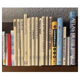 FR - Large Collection of Hardcover and Paperback Books Including Travel Guides and Reference