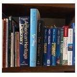 FR - Large Collection of Hardcover and Paperback Books Including Travel Guides and Reference