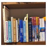 FR - Large Collection of Hardcover and Paperback Books Including Travel Guides and Reference