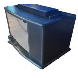 FR - Black Glass Door Media Stand