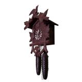 U - Vintage Carved Cuckoo Clock with Pinecone Weights