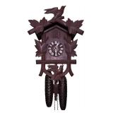U - Vintage Carved Cuckoo Clock with Pinecone Weights