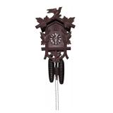 U - Vintage Carved Cuckoo Clock with Pinecone Weights