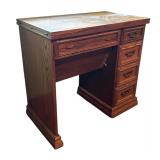 U - Vintage Viking Husqvarna Sewing Machine with Expandable Oak Sewing Table