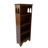 U - Vintage Wooden Shelf with Side Cutouts