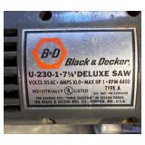 U - Black & Decker 7-1/4 Inch Deluxe Saw Type A