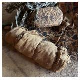 G - Lot of Burlap Duck Blind Fabric and Camo Netting