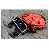 G - Vintage Orange External Frame Backpack by Rosalie