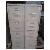 2 FOUR DRAWER FILE CABINETS