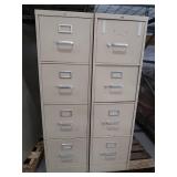 2 FOUR DRAWER FILE CABINETS