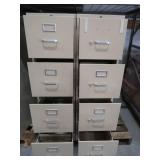 2 FOUR DRAWER FILE CABINETS
