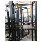4 FREE STANDING DATA RACKS