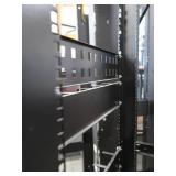4 FREE STANDING DATA RACKS