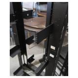4 FREE STANDING DATA RACKS