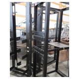 4 FREE STANDING DATA RACKS