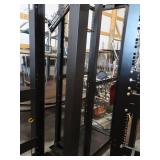 4 FREE STANDING DATA RACKS