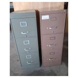 2 METAL FILE CABINETS