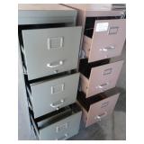 2 METAL FILE CABINETS