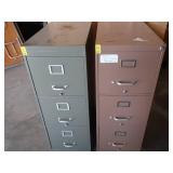 2 METAL FILE CABINETS