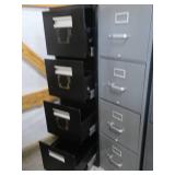 2 METAL FILE CABINETS