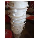 LOT OF 10 CLEAN, HEAVY DUTY 5 GALLON BUCKETS