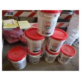7  HEAVY DUTY 5 GALLON BUCKETS WITH   HANDLES