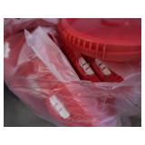HUGE 50 PLUS LOT OF LIDS FOR 5 GALLON BUCKETS