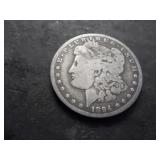 1894 O Morgan Silver Dollar