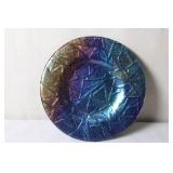 Artglass Studios Iridescent Abstract Decorative Plate 1999