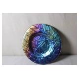 Artglass Studios Iridescent Abstract Decorative Plate 1999