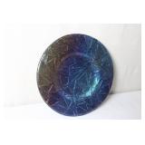 Artglass Studios Iridescent Abstract Decorative Plate 1999