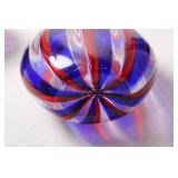 Set of 3 Murano Style Art Glass Decanters with Stoppers