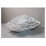 Global Views Made in Italy Iridescent Ruffled Ceramic Bowl