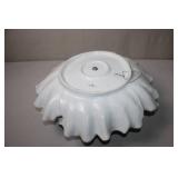 Global Views Made in Italy Iridescent Ruffled Ceramic Bowl
