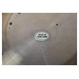 Set of 7 Brass Charger Plates Made in Hong Kong