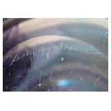 Ken Applebaum Signed Art Glass Bowl with Multicolor Swirl
