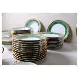 Christian Dior Gaudron Malachite Porcelain Dinnerware Set