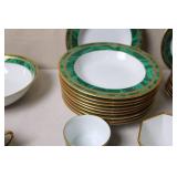 Christian Dior Gaudron Malachite Porcelain Dinnerware Set
