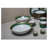 Christian Dior Gaudron Malachite Porcelain Dinnerware Set