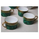 Christian Dior Gaudron Malachite Porcelain Dinnerware Set