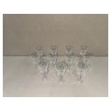 Set of 11 Waterford Crystal Cut Wine Glasses